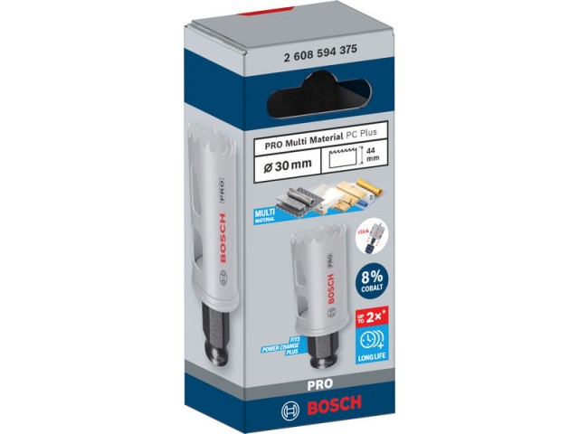 Žaga za izrezovanje lukenj PRO Multi Material PC Plus, 30mm, 2608594375
